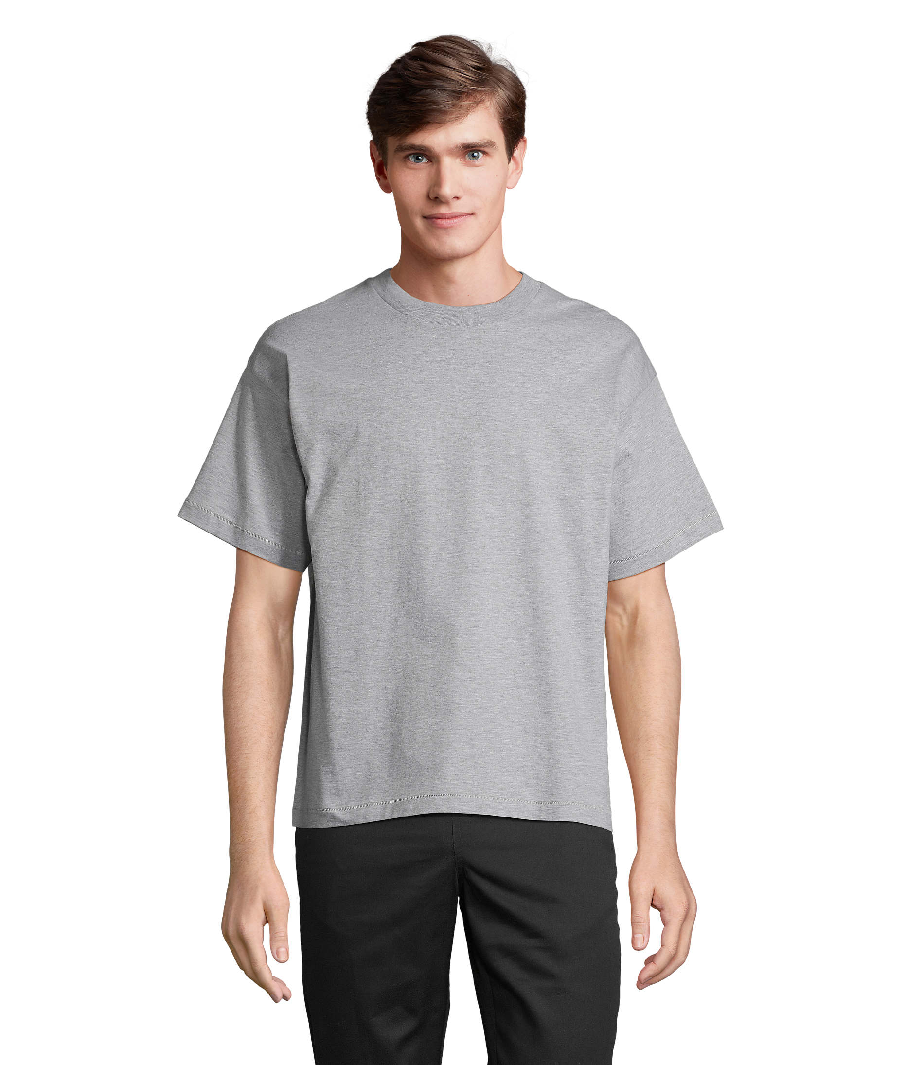 T-shirt oversize unisexe 220 g/m² personnalisable LEGACY Gris Chiné Ii